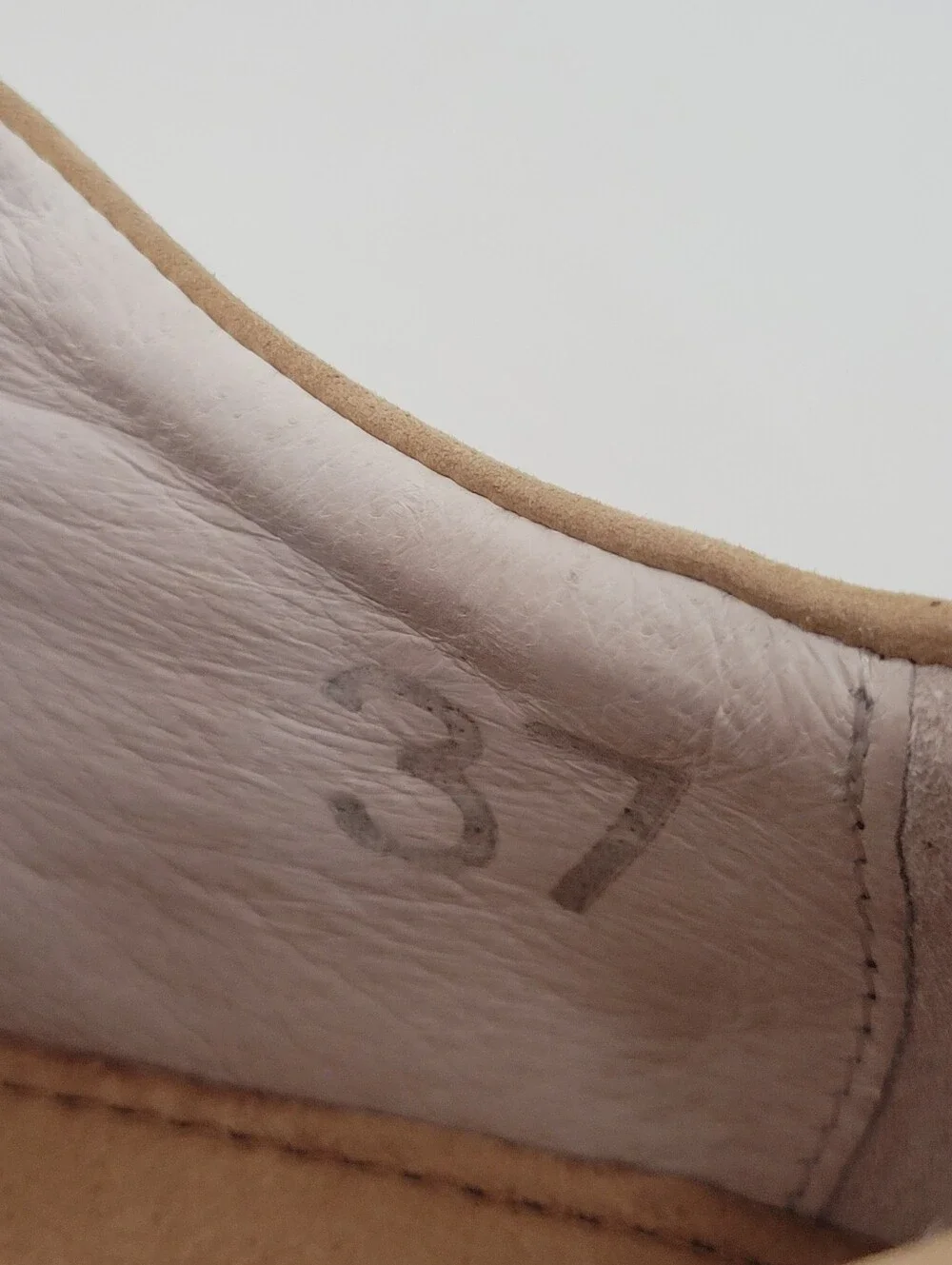 Blackstone Tan Suede Leather Zip Platform Shoes Women Size 37 US 6.5